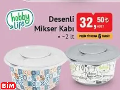HOBBY LİFE DESENLİ MİKSER KABI HOBBY LİFE DESENLİ MİKSER KABI